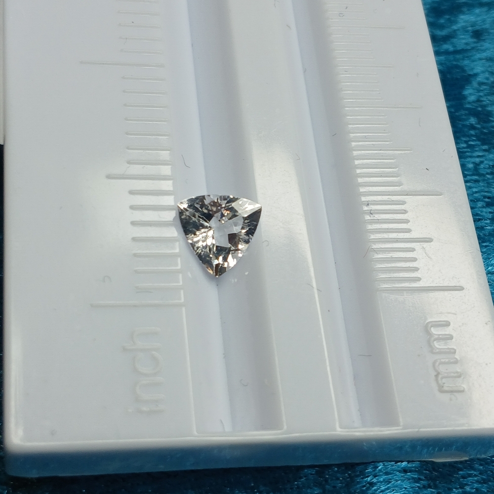 Trillion Cut White Topaz Gemstone 12mm
